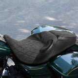 C.C. RIDER Touring Seat 2 up Seat Driver Passenger Seat Avenue For Harley Touring Street Glide Road Glide Electra Glide, 2008-2023