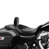 C.C. RIDER Rider Backrest 2 Up Seat Driver Backrest Pad For Harley Touring CVO Street Glide Road Glide Electra Glide Road King, 1988-2023