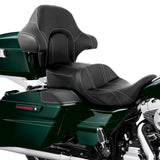 C.C. RIDER King Passenger Backrest King Tour Pack Trunk Backrest For Touring Road Glide Electra Glide Street Glide Road King, 2014-2023