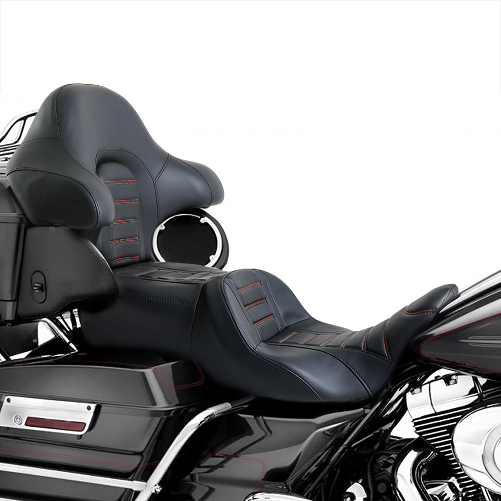 Low-Profile Seat Set For Harley Touring Street Glide Road King 2009-2021  2020 US