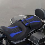 C.C. RIDER Touring Seat Two Piece 2 Up Seat Low Profile Driver Passenger Seat For Road Glide Street Glide Road King, 2009-2023