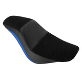 C.C. RIDER Softail Seat Low Rider S ST Blue Trimming Alcantara Seat Driver Passenger Seat Low Rider FXLR FXLRS FXLRST 2018-2024