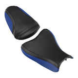 C.C. RIDER GSX-R1000 Front And Rear Seat Fit For SUZUKI GSXR1000 Black Blue Carbon Fiber, 2007, 2008