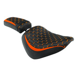 C.C. RIDER Softail Seat Driver And Passenger Seat 2 Up Seat For Street Bob Softail Standard FXBB FXST 2018-2024