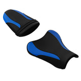 C.C. RIDER GSX-R1000 Front And Rear Seat Fit For SUZUKI GSXR1000 Blue Triming, 2005, 2006