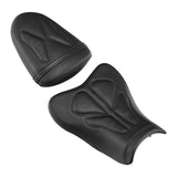 C.C. RIDER GSX-R1000  Front And Rear Seat Fit For SUZUKI GSXR1000 Black Butterfly Stitch, 2007, 2008