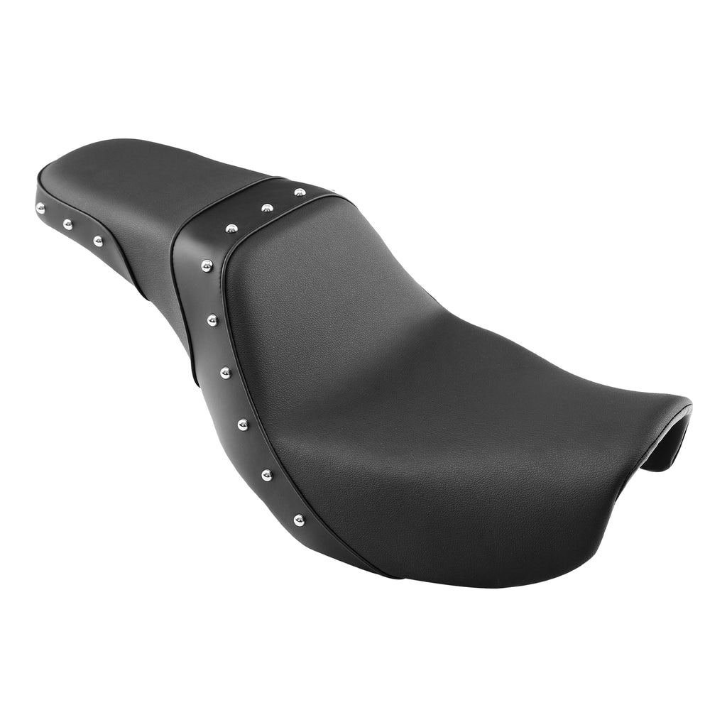 C.C. RIDER Dyna Step Up Seat 2 up Seat For Dyna Low Rider Fat Bob FXD/FXDWG Studs Design, 2006-2017