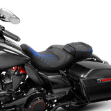 Gel Seat Touring Seat Two Piece Seat Low Profile Driver Passenger Seat For Road Glide Street Glide Road King, 2009-2023