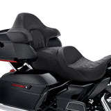 C.C. RIDER King Passenger Backrest King Tour Pack Trunk Backrest For Touring Road Glide Electra Glide Street Glide Road King, 2014-2023