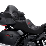 C.C. RIDER King Passenger Backrest King Tour Pack Trunk Backrest For Touring Road Glide Electra Glide Street Glide Road King, 2014-2023