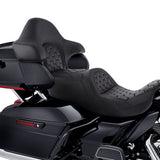 C.C. RIDER King Passenger Backrest King Tour Pack Trunk Backrest For Touring Road Glide Electra Glide Street Glide Road King, 2014-2023