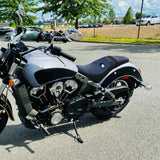 C.C. RIDER Indian Scout 2 Up Seat Driver Passenger Sport Seat For Indian Scout Sixty 100th Aniversary Scout ABS, 2015-2024