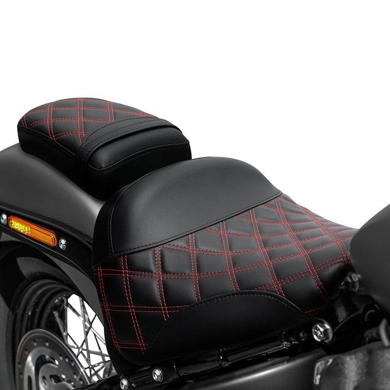 C.C. RIDER Softail Seat Driver And Passenger Seat 2 Up Seat For Street Bob Softail Standard FXBB FXST 2018-2023