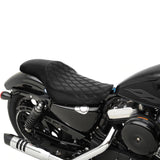 C.C. RIDER Sportster Seat 2 up Seat Iron 883 Iron 1200 XL883 XL1200 Bobbor Seat, 2004-2023