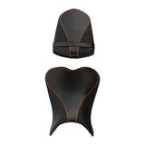 C.C. RIDER GSX-R750 GSX-R600 Front And Rear Seat Fit For SUZUKI GSXR750 GSXR600 Black Orange Stitch, 2006-2007