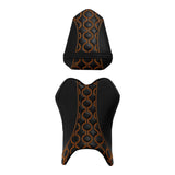 C.C. RIDER YZF R1 Front And Rear Seat For YAMAHA YZFR1 Black Orange Circle Pattern, 2007-2008