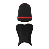 C.C. RIDER GSX-R750 GSX-R600 Front And Rear Seat Fit For SUZUKI GSXR750 GSXR600 Black Red Stitch, 2006-2007