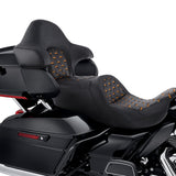 C.C. RIDER King Passenger Backrest King Tour Pack Trunk Backrest For Touring Road Glide Electra Glide Street Glide Road King, 2014-2023