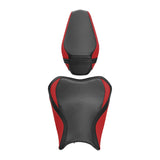 C.C. RIDER Z900 Front And Rear Seat Fit For Kawasaki Z900 Carbon Fiber Red and Black, 2017-2024