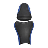 C.C. RIDER GSX-R1000 Front And Rear Seat Fit For SUZUKI GSXR1000 Black Blue Carbon Fiber, 2007, 2008