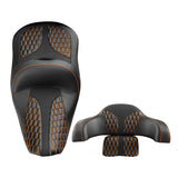 C.C.RIDER Indian Chieftain 2 Up Seat Touring Motorcycle Seat With Passenger Backrest Pad, 2014-2025