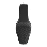 Gel Seat C.C. RIDER Softail Seat 2 up Seat Step Up Lattice Stitching For Softail Standard Street Bob FXBB Standard FXST, 2018-2024