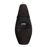 C.C. RIDER Indian Scout 2 Up Seat Driver Passenger Sport Seat Lattice Stitching For Indian Scout Sixty 100th Aniversary Scout ABS, 2015-2024