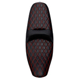 C.C. RIDER Indian Seat One Piece 2 Up Seat Red Lattice Stitching For Indian Chieftain Models, 2014-2025