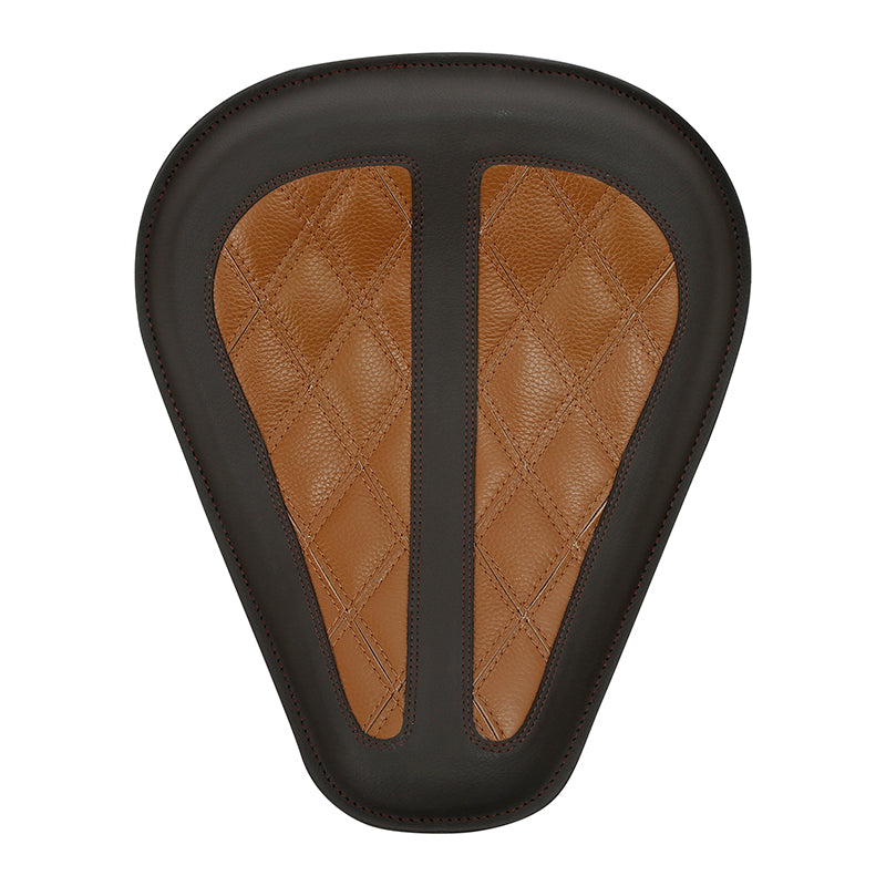 C.C. RIDER Sportster Seat Solo Spring Seat Classic Brown Diamond Stitch For Iron 883 Iron 1200 Bobber Seat Chopper Seat 2004-2023