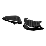 C.C. RIDER Ninja 400 Z400 Front And Rear Seat Fit For Kawasaki Ninja400 Black White, 2018-2024