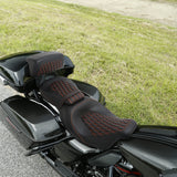 C.C. RIDER Razor Chopped Pack Trunk Backrest Passenger Backrest Pad For Harley Touring CVO Road Glide Street Glide Road King, 2014-2023