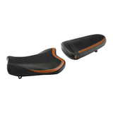 C.C. RIDER GSX-R1000 Front And Rear Seat Fit For SUZUKI GSXR1000  Black Orange Carbon Fiber, 2005, 2006