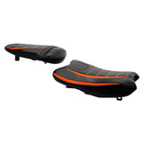 C.C. RIDER GSX-R1000 Front And Rear Seat Fit For SUZUKI GSXR1000 Black Orange Carbonfiber, 2007, 2008