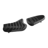 C.C. RIDER GSX-R1000 Front And Rear Seat Fit For SUZUKI GSXR1000  Black Gery Pleated stitching, 2005, 2006