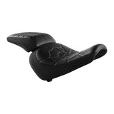 C.C.RIDER Softail Passenger And Driver Seat Spider Web Stitching Two Pieces Seat For Harley Fatboy 114 FLFB FLFBS, 2018-2024