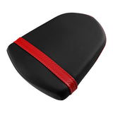 C.C. RIDER GSX-R750 GSX-R600 Front And Rear Seat Fit For SUZUKI GSXR750 GSXR600 Black Red Stitch, 2006-2007