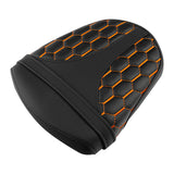 C.C. RIDER GSX-R750 GSX-R600 Front And Rear Seat Fit For SUZUKI GSXR750 GSXR600 Orange Honeycomb Stitch , 2006-2007