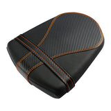 C.C. RIDER GSX-R750 GSX-R600 Front And Rear Seat Fit For SUZUKI GSXR750 GSXR600 Black Orange Stitch, 2006-2007