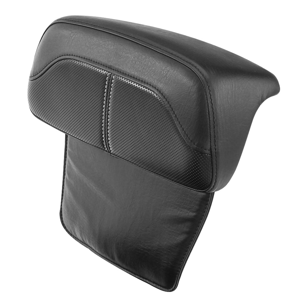C.C. RIDER Touring Seat Two Piece Low Profile Driver Passenger Seat With Backrest For Road Glide Street Glide Road King, Black White, 2014-2023