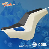 Gel Seat C.C. RIDER Softail Seat 2 up Seat Step Up Lattice Stitching For Softail Standard Street Bob FXBB Standard FXST, 2018-2024