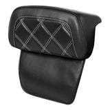 C.C. RIDER Razor Chopped Pack Trunk Backrest Passenger Backrest Pad For Harley Touring CVO Road Glide Street Glide Road King, 2014-2023