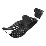C.C. RIDER Touring Seat Driver Passenger Seat With Backrest For Harley Touring Street Glide Road Glide Electra Glide, Black White, 2008-2023