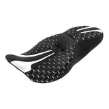 C.C. RIDER Touring Seat Driver Passenger Seat With Backrest For Harley Touring Street Glide Road Glide Electra Glide, Black White, 2008-2023