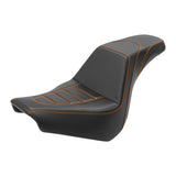 C.C. RIDER Softail Step Up Seat 2 up Seat Carbon Fiber For Softail Street Bob FXBB Standard FXST Models 2018-2024