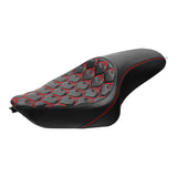 C.C. RIDER Sportster Seat 2 up Seat Iron 883 Iron 1200 XL883 XL1200 Bobbor Seat, 2004-2023