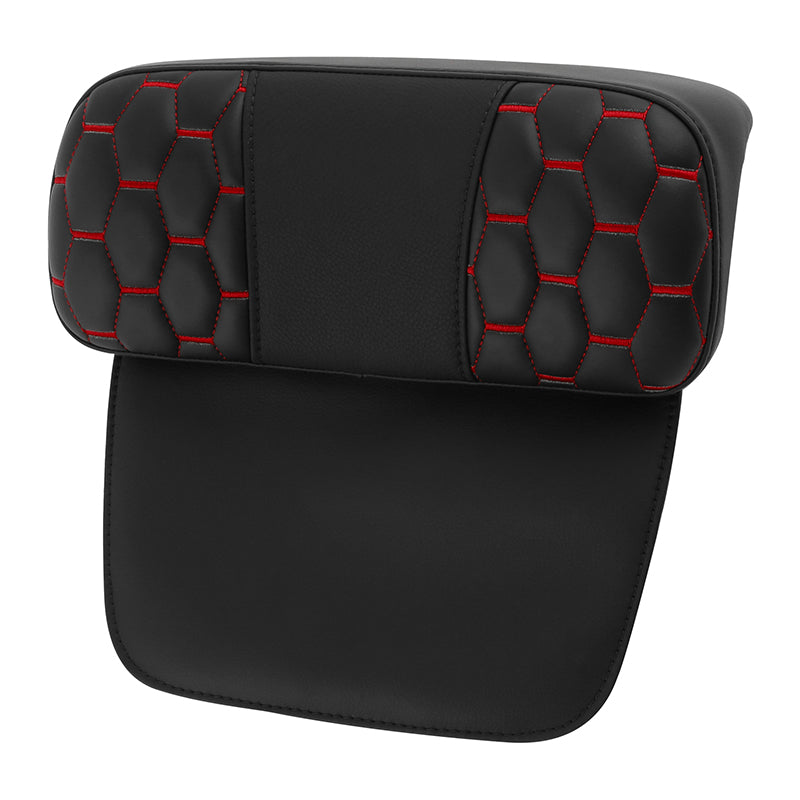 C.C. RIDER Razor Chopped Pack Trunk Backrest Passenger Backrest Pad For Harley Touring CVO Road Glide Electra Glide Road King, 1997-2013