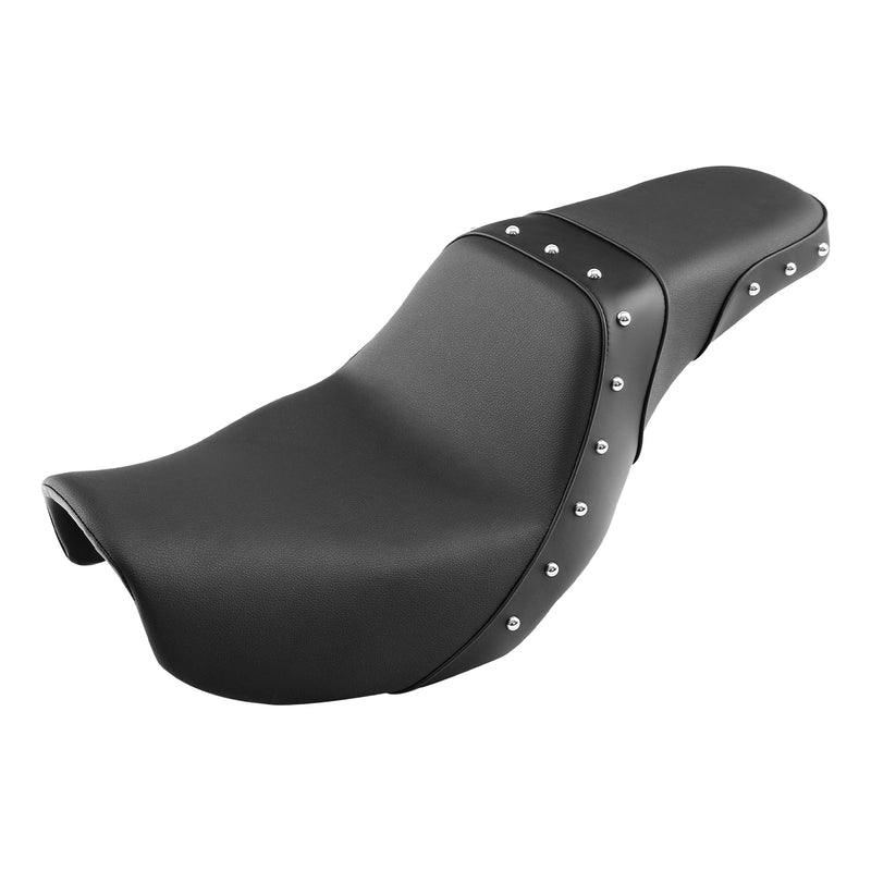 C.C. RIDER Dyna Step Up Seat 2 up Seat For Dyna Low Rider Fat Bob FXD/FXDWG Studs Design, 2006-2017