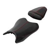 C.C. RIDER YZF R6  Front And Rear Seat Fit For YAMAHA R6 Black And Red Stitch, 2006, 2007