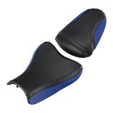 C.C. RIDER GSX-R1000 Front And Rear Seat Fit For SUZUKI GSXR1000 Black Blue Carbon Fiber, 2007, 2008