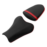 C.C. RIDER GSX-R1000 Front And Rear Seat Fit For SUZUKI GSXR1000 Black Red Stitch, 2005, 2006